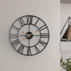 Metal Skeleton Wall Clock European Farmhouse Vintage