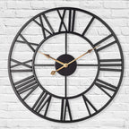 Metal Skeleton Wall Clock European Farmhouse Vintage