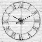 Metal Skeleton Wall Clock European Farmhouse Vintage