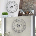 Metal Skeleton Wall Clock European Farmhouse Vintage