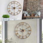Metal Skeleton Wall Clock European Farmhouse Vintage