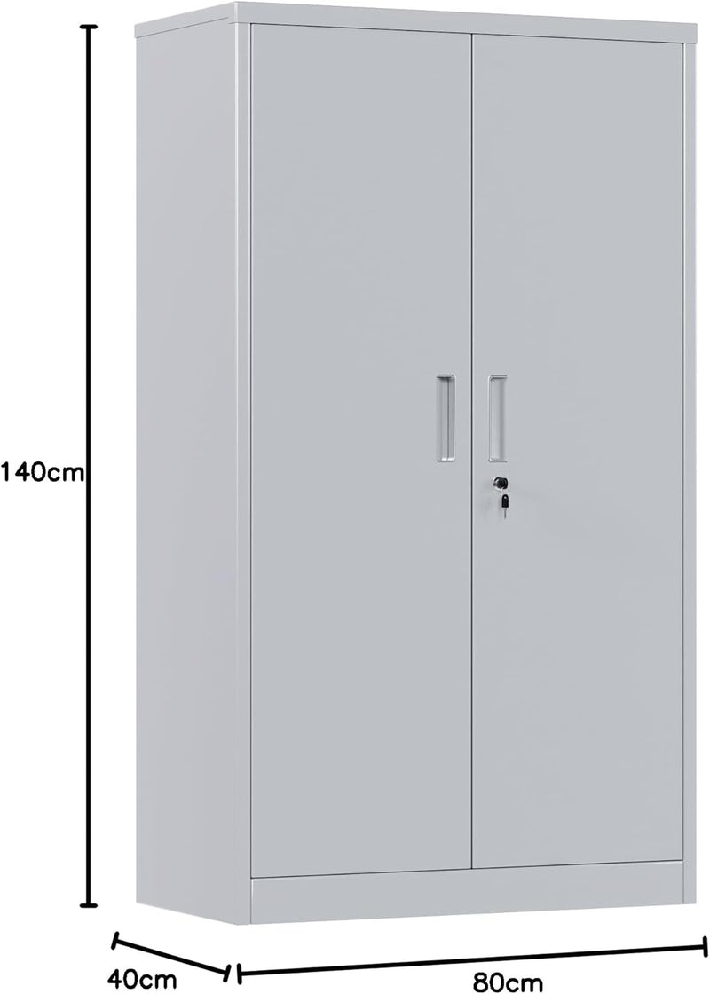 Metal Storage Cabinet 140x80x40CM