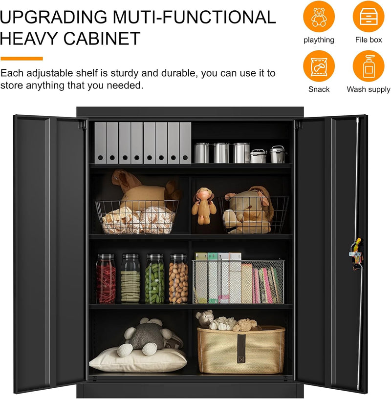 Frideko Lockable Metal Cupboard