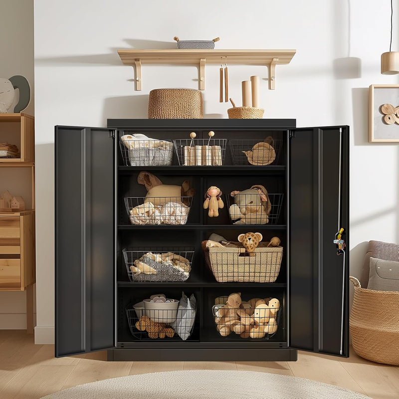 Frideko Lockable Metal Cupboard