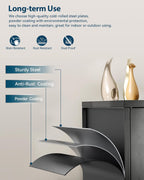 Metal Storage Cabinet Locking Garage 3-Tier Office