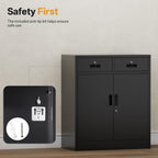 Metal Storage Cabinet Locking with Doors Shelves