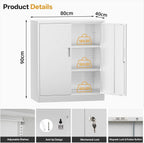 Metal Storage Cabinet Locking with Doors Shelves