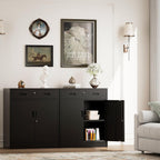 Metal Storage Cabinet Locking with Doors Shelves