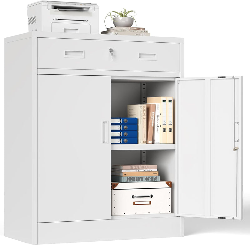 Metal Storage Cabinet Locking with Doors Shelves