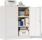 Metal Storage Cabinet Locking with Doors Shelves