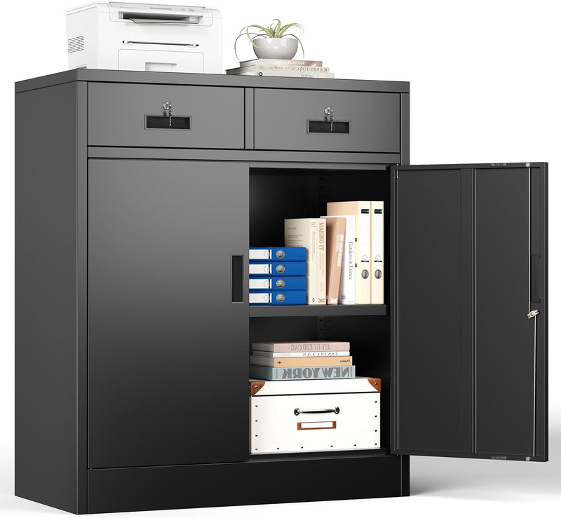 Metal Storage Cabinet Locking with Doors Shelves