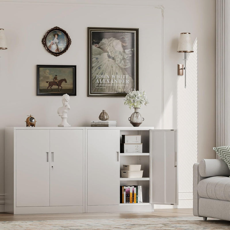 Metal Storage Cabinet Locking with Doors Shelves