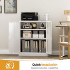 Metal Storage Cabinet Locking with Doors Shelves
