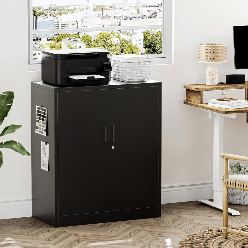 Metal Storage Cabinet Locking with Doors Shelves