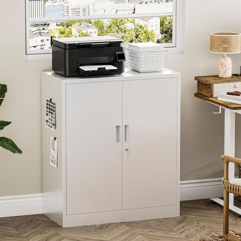Metal Storage Cabinet Locking with Doors Shelves