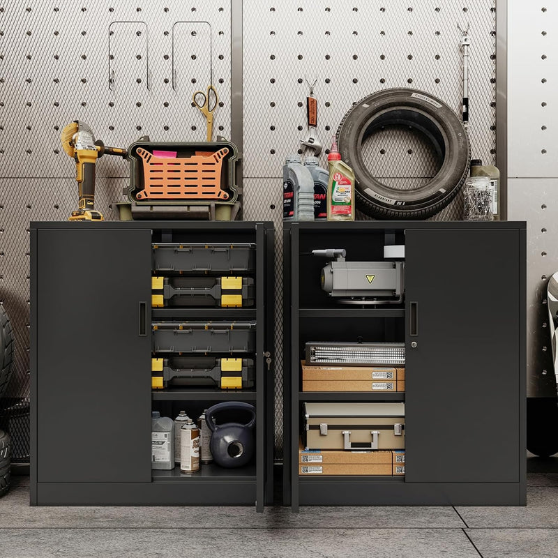 Metal Storage Cabinet Locking with Doors Shelves