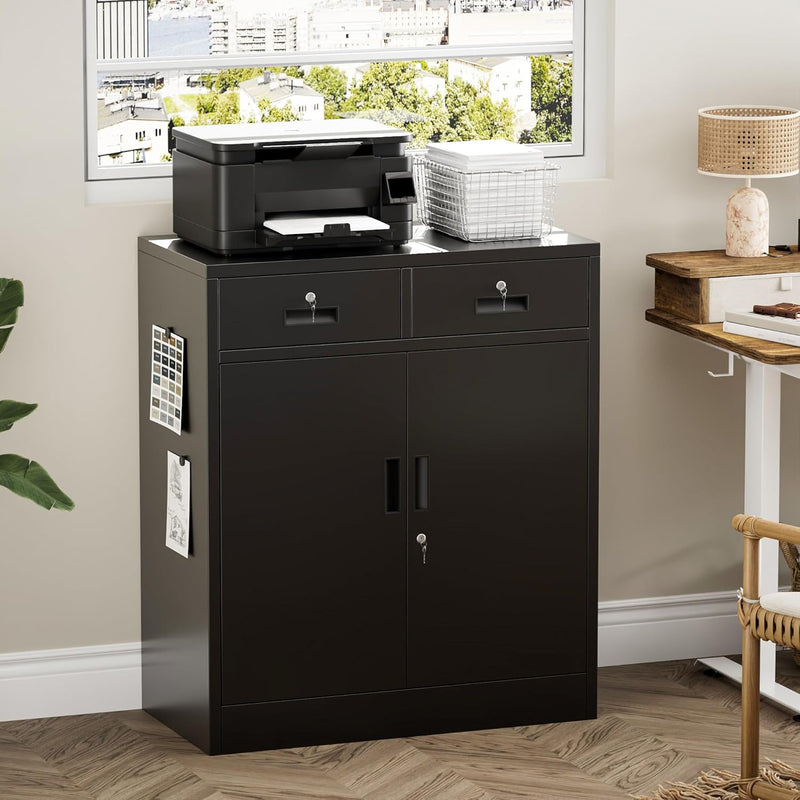 Metal Storage Cabinet Locking with Doors Shelves