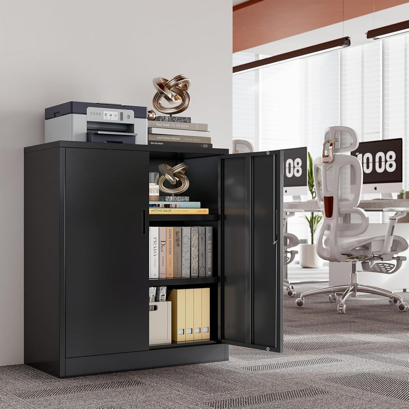 Metal Storage Cabinet Locking with Doors Shelves