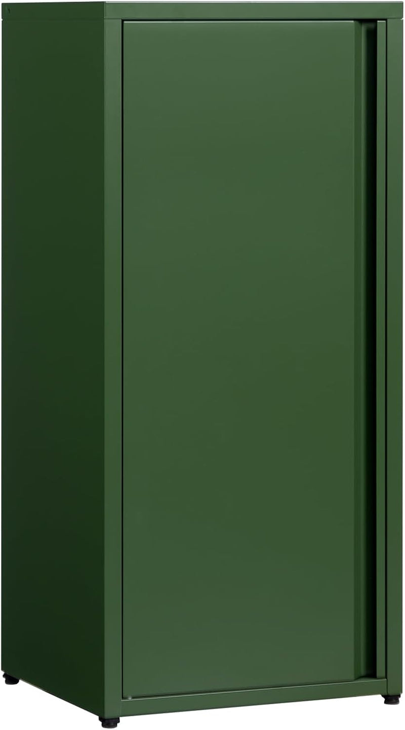 Metal Storage Cabinet One Door Hallway Side Magnetic