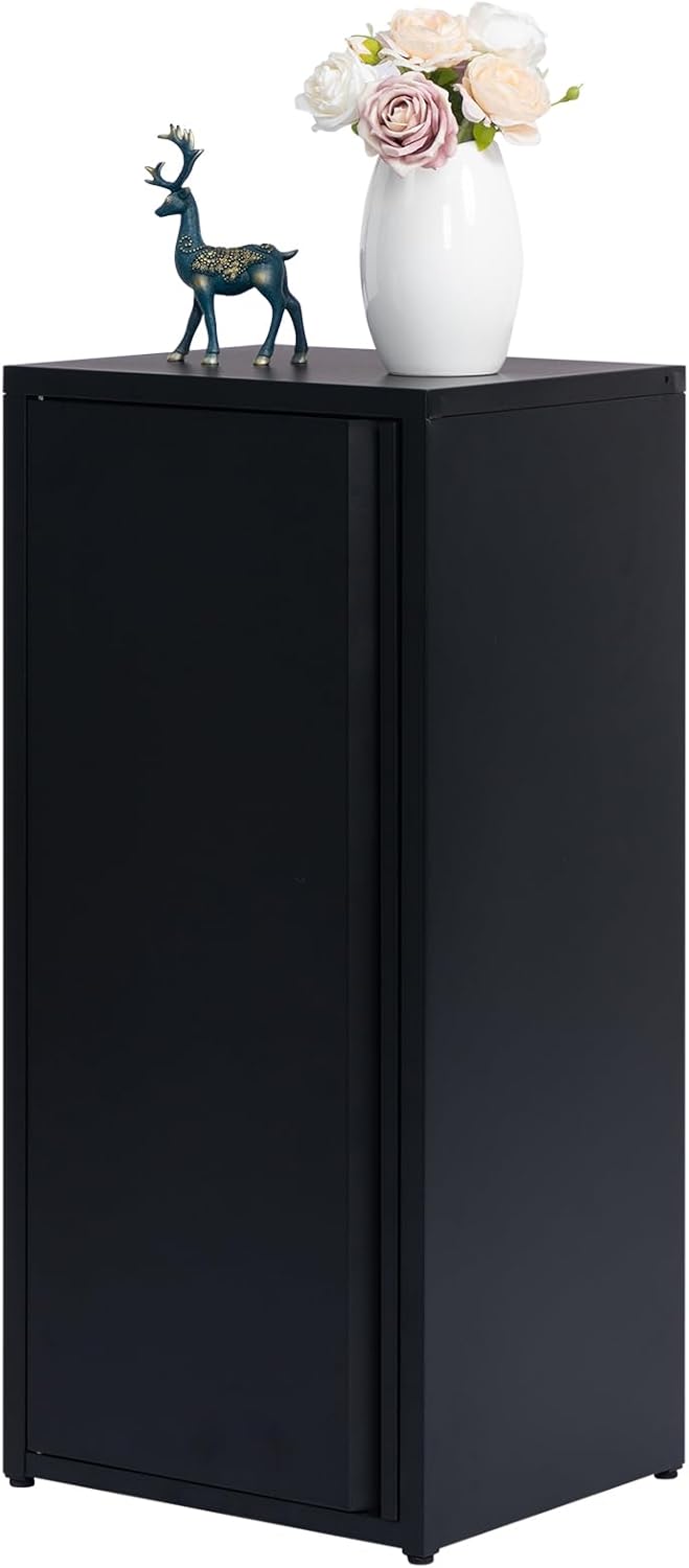 Metal Storage Cabinet One Door Hallway Side Magnetic