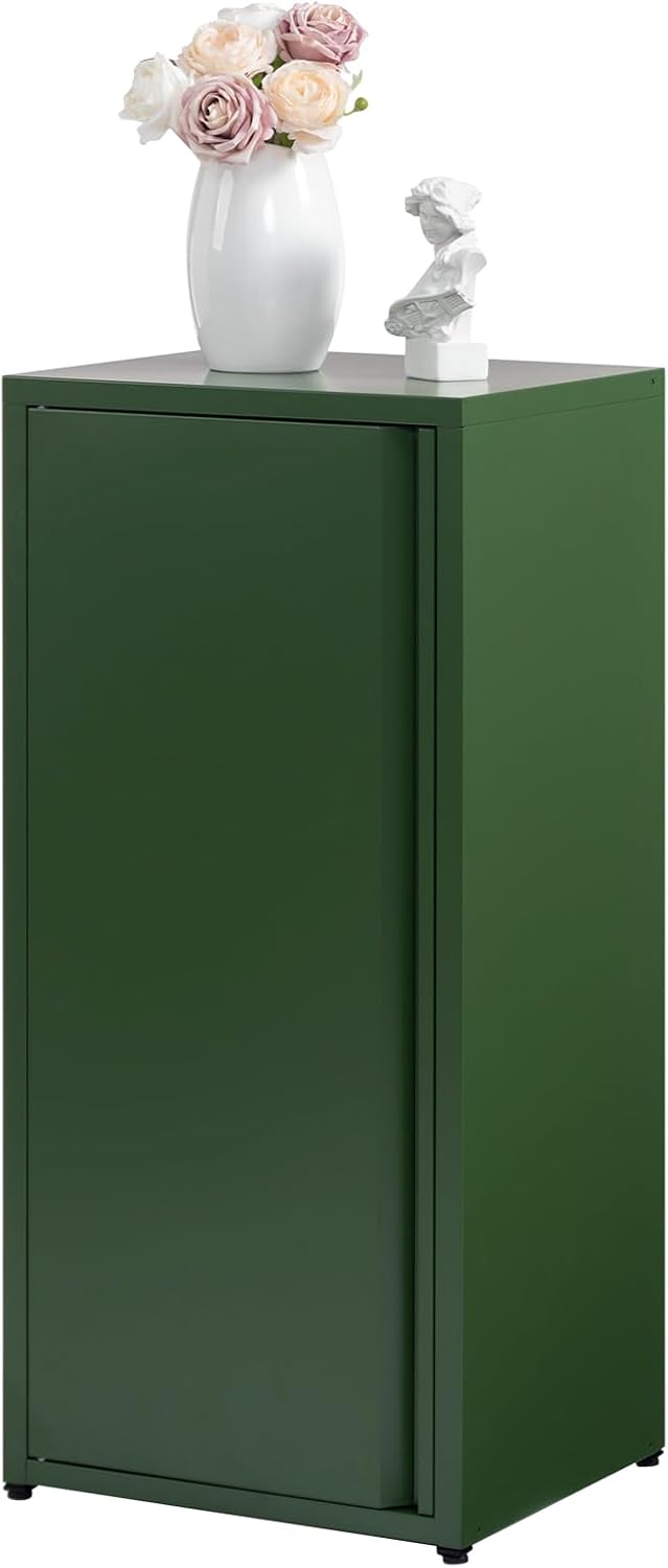 Metal Storage Cabinet One Door Hallway Side Magnetic