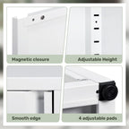 Metal Storage Cabinet One Door Hallway Side Magnetic
