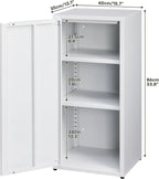 Metal Storage Cabinet One Door Hallway Side Magnetic