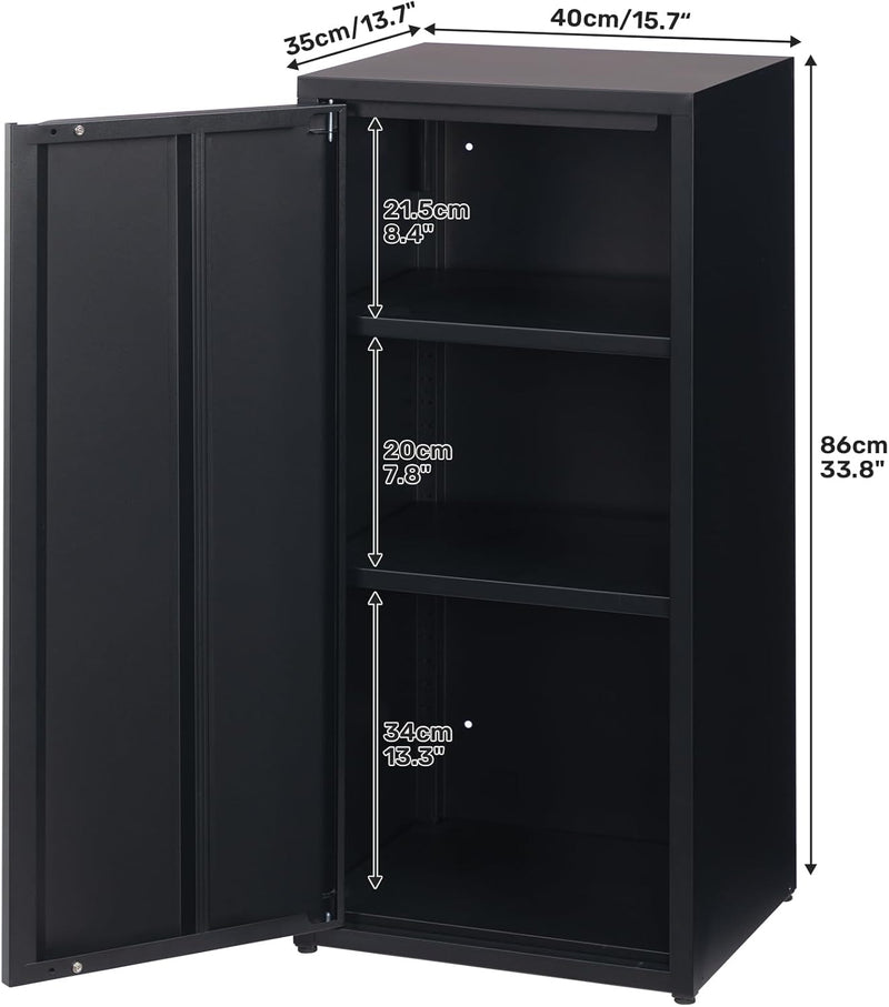 Metal Storage Cabinet One Door Hallway Side Magnetic