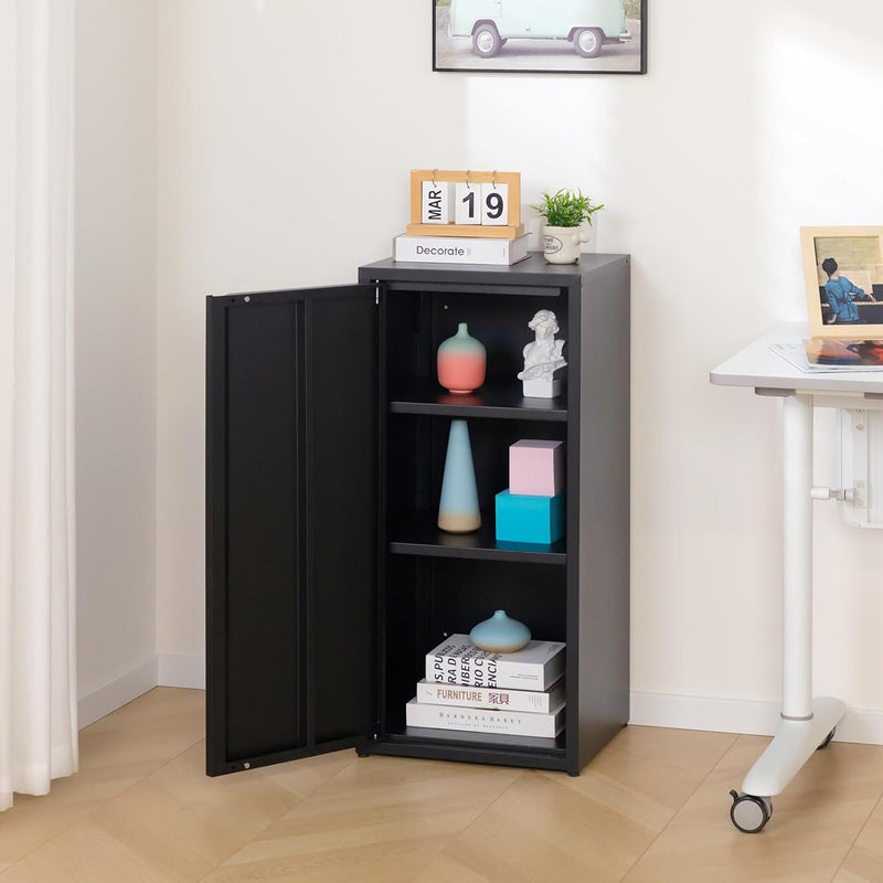 Metal Storage Cabinet One Door Hallway Side Magnetic