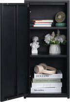 Metal Storage Cabinet One Door Hallway Side Magnetic