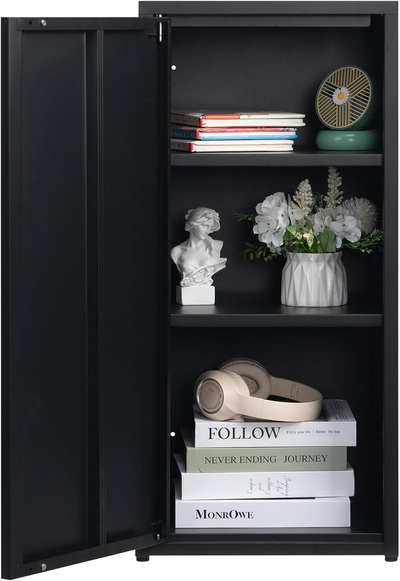 Metal Storage Cabinet One Door Hallway Side Magnetic