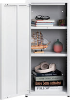 Metal Storage Cabinet One Door Hallway Side Magnetic