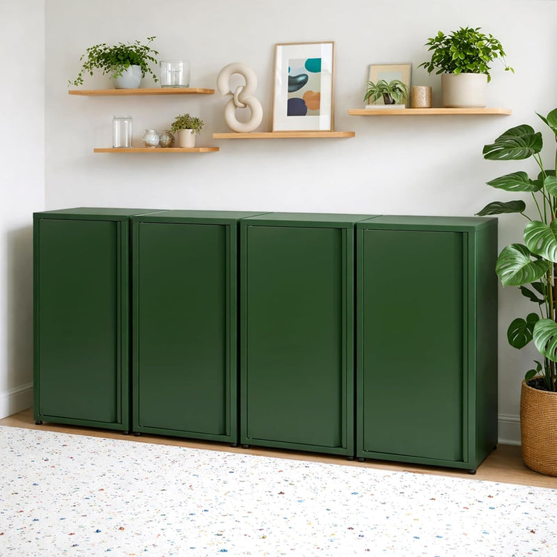 Metal Storage Cabinet One Door Hallway Side Magnetic