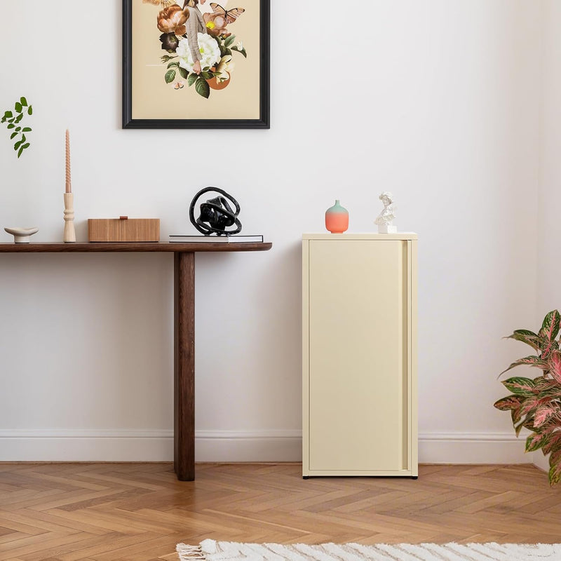 Metal Storage Cabinet One Door Hallway Side Magnetic