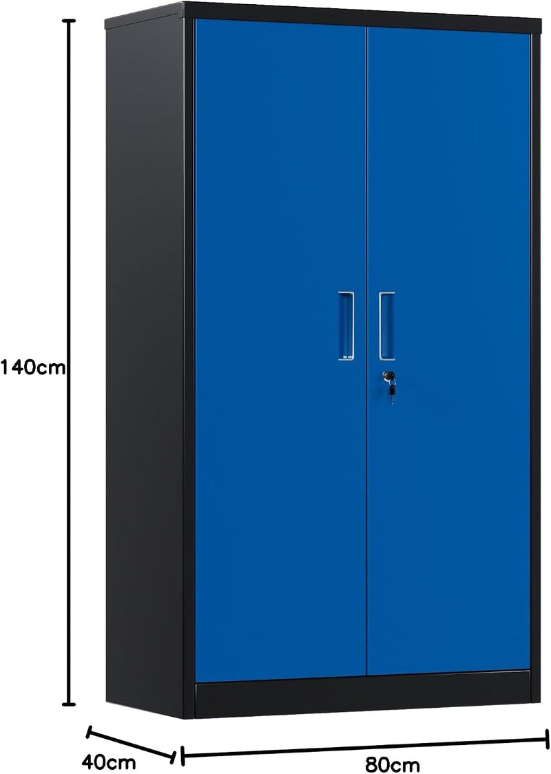 Metal Storage Cabinet with 2 Door and 3