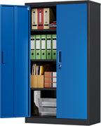 Metal Storage Cabinet with 2 Door and 3