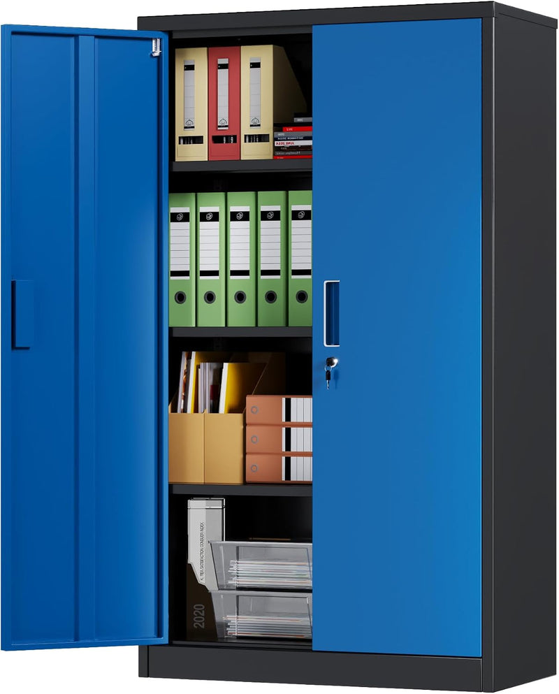 Metal Storage Cabinet with 2 Door and 3