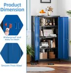 Metal Storage Cabinet with 2 Door and 3