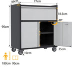 Metal Storage Cabinet with 2 Doors and 1