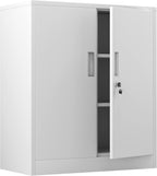 Metal Storage Cabinet with Locking Doors and 2