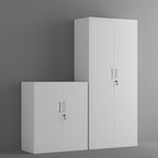 Metal Storage Cabinet with Locking Doors and 2