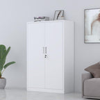 Metal Storage Cabinet with Locking Doors and 2