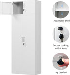 Metal Storage Cabinet with Locking Doors and 2