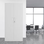 Metal Storage Cabinet with Locking Doors and 2