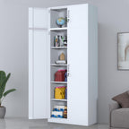 Metal Storage Cabinet with Locking Doors and 2