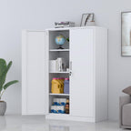 Metal Storage Cabinet with Locking Doors and 2