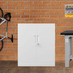 Metal Storage Cabinet with Locking Doors and 2