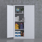 Metal Storage Cabinet with Locking Doors and 2
