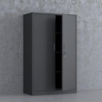 Metal Storage Cabinet with Locking Doors and 2