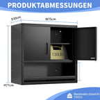 Metal Storage Cabinet with Wheels Rolling Tool Adjustable